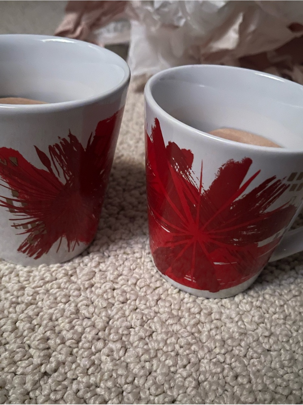 Set of 2 Starbucks Christmas Coffee Mugs